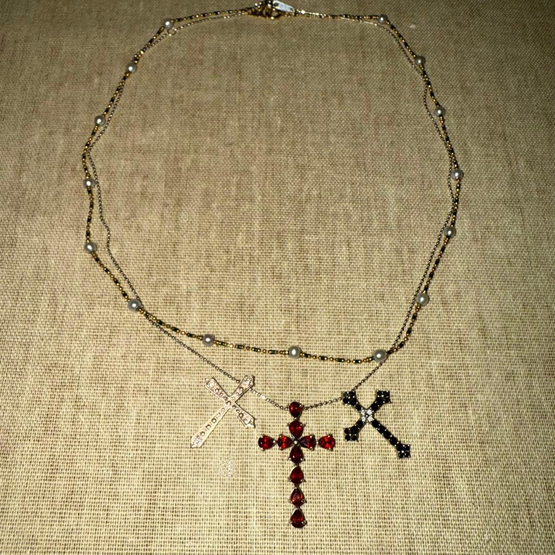 片*付様 9.2g 18金　k18 k10 k18wg ダイヤモンドネックレス