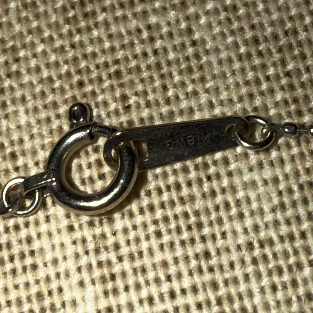 片*付様 9.2g 18金　k18 k10 k18wg ダイヤモンドネックレス