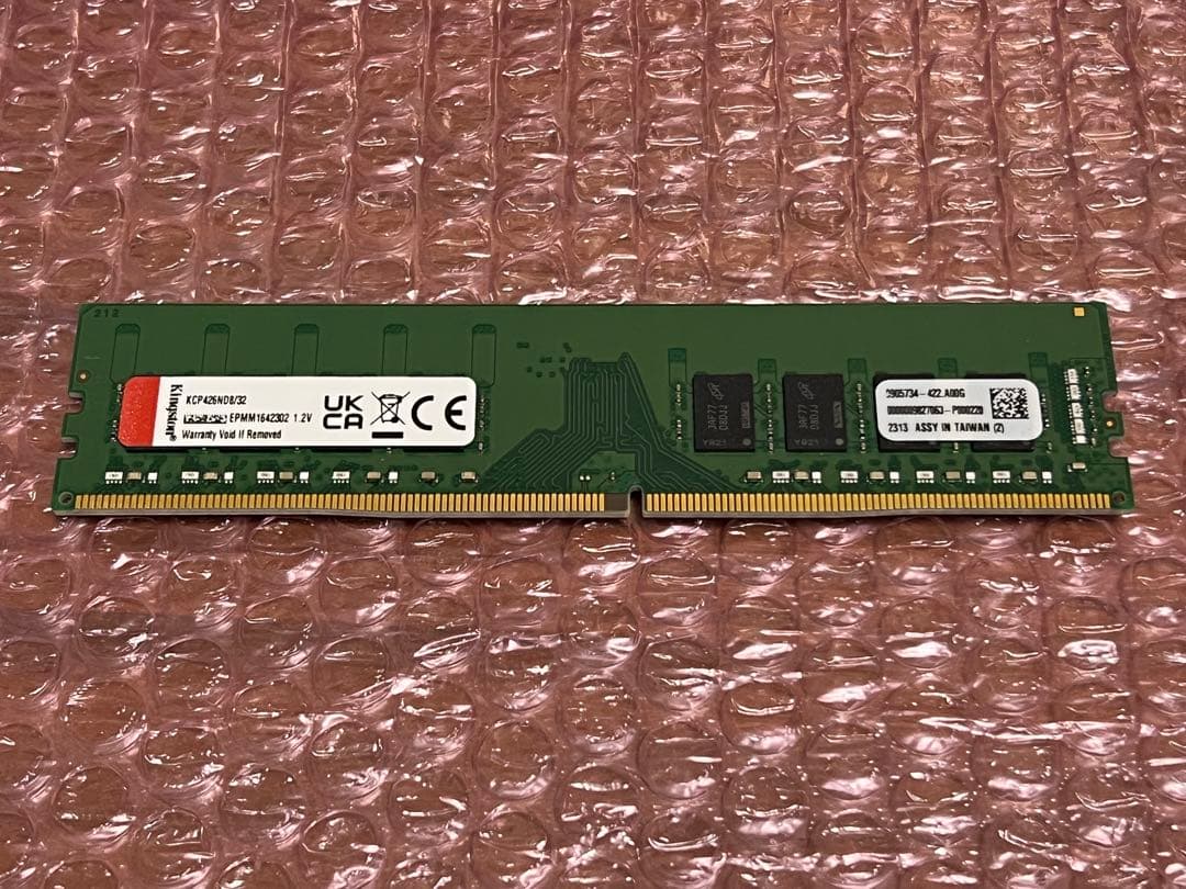 DDR4 デスクトップ用メモリ PC4-2666 32GB 1枚 動作確認済