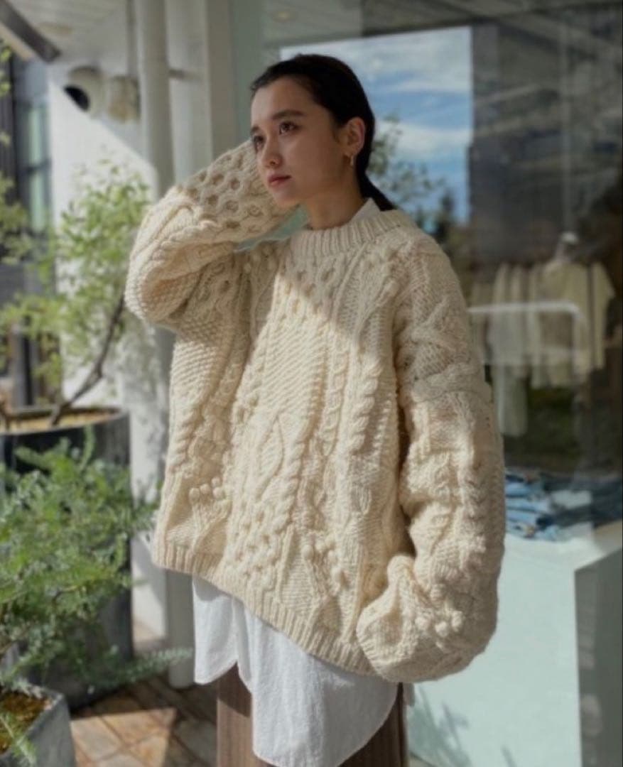 【極美品】今季継続モデル TODAYFUL パッチワークハンドニット タグ付