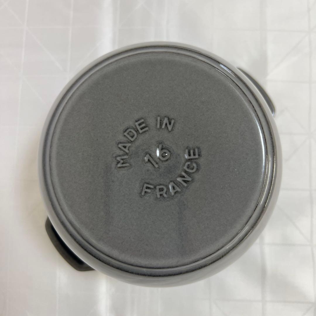 staubストウブ ラ・ココットde GOHAN M グレー 16cm【美品】