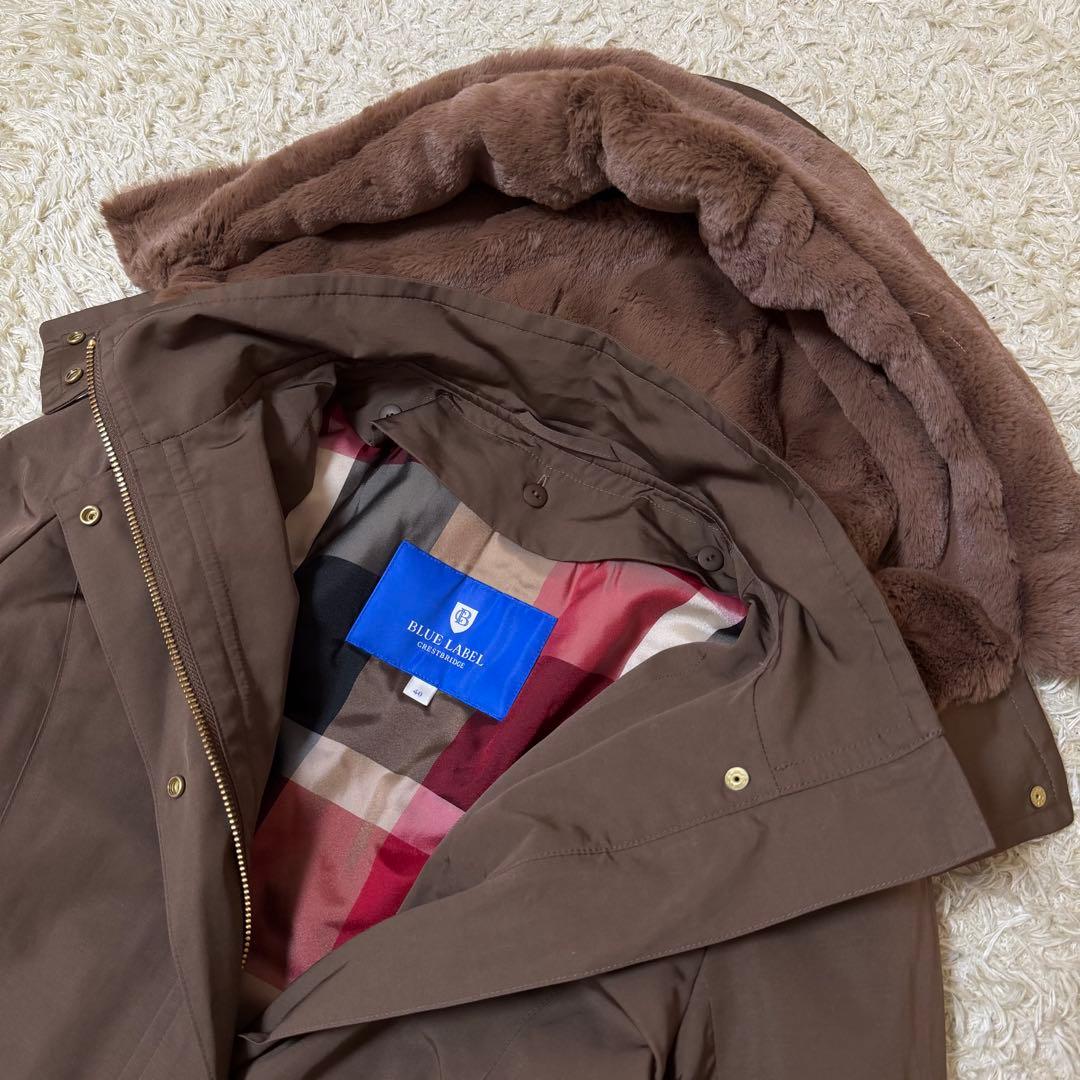 ☆新品未使用☆ブルーレーベルクレストブリッジ　モッズコート　フード　ライナー　L