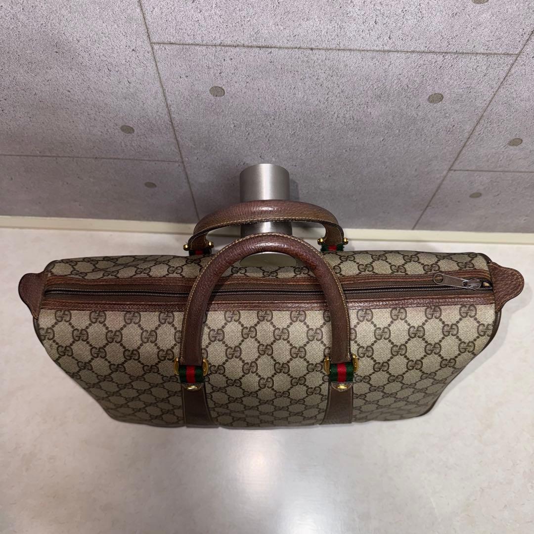 GUCCI オールドグッチ ミニボストンバッグ シェリーライン GGスプリーム