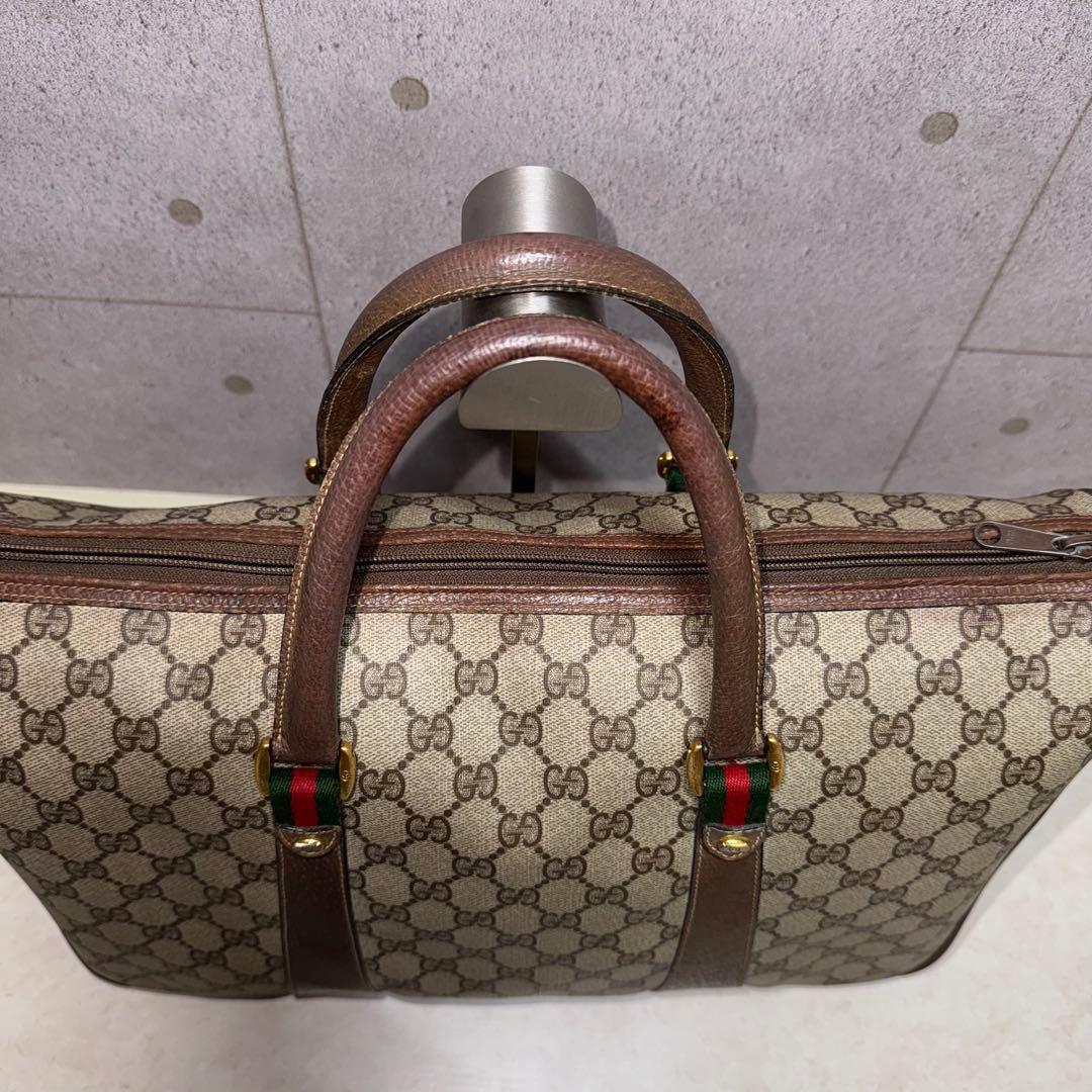 GUCCI オールドグッチ ミニボストンバッグ シェリーライン GGスプリーム