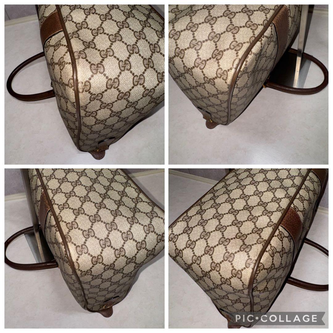 GUCCI オールドグッチ ミニボストンバッグ シェリーライン GGスプリーム