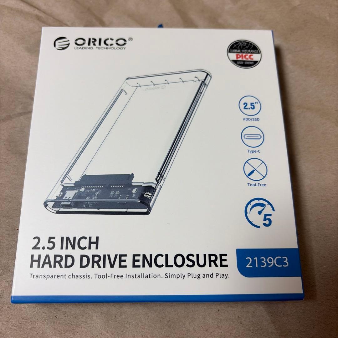 ORICO Y20 2TB 内蔵型SSD 2.5インチ ORICOのケース付き
