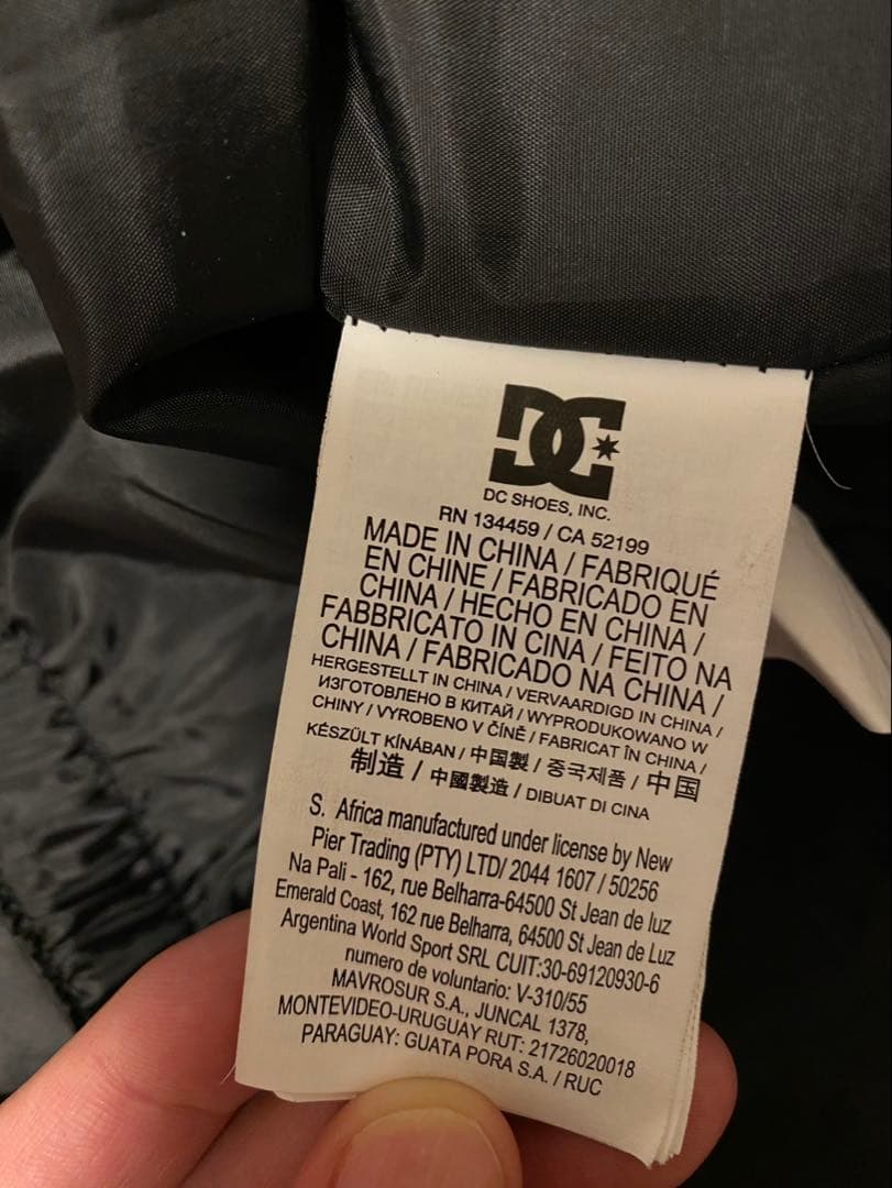 DC スノーボードジャケット オレンジ迷彩