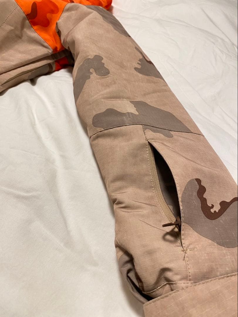 DC スノーボードジャケット オレンジ迷彩