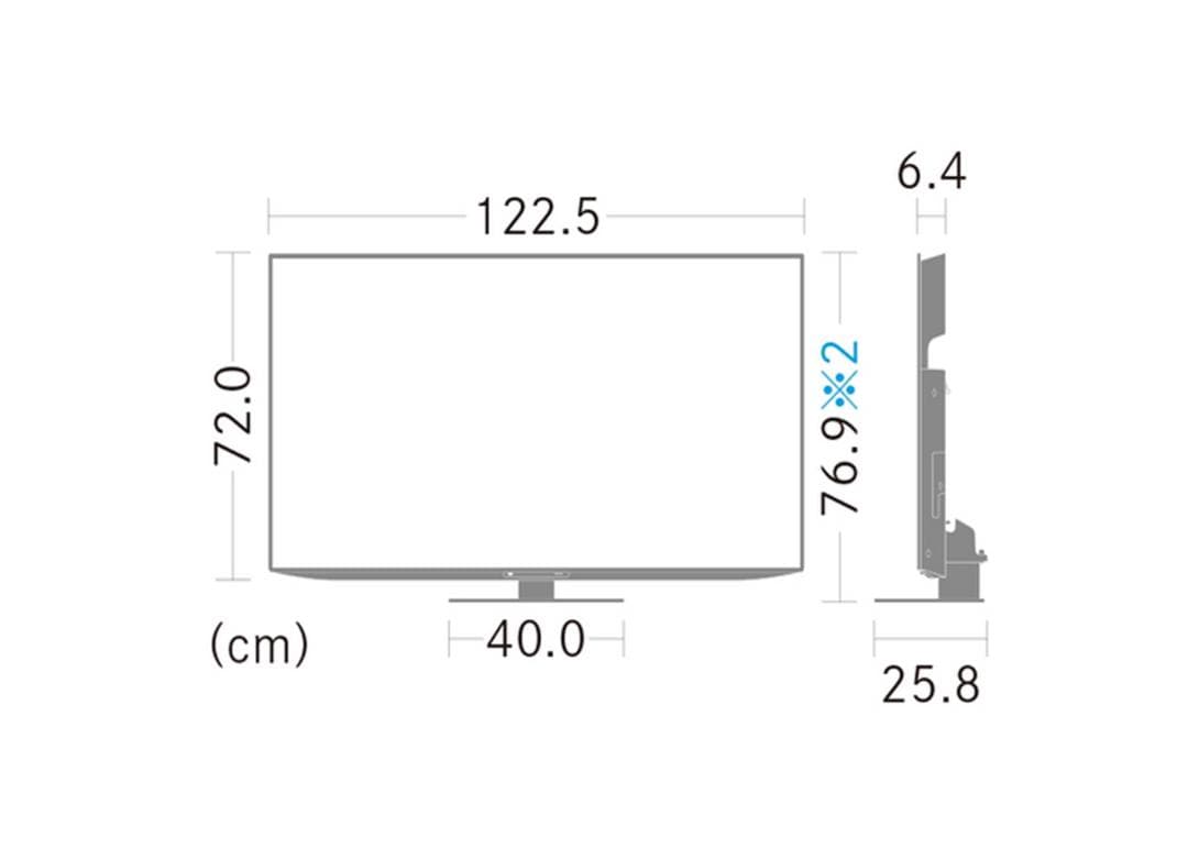 0128-02★美品★2025年製 SHARP AQUOS 55V 4Kテレビ