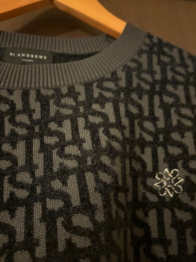 St Andrews グレー　ニット LL