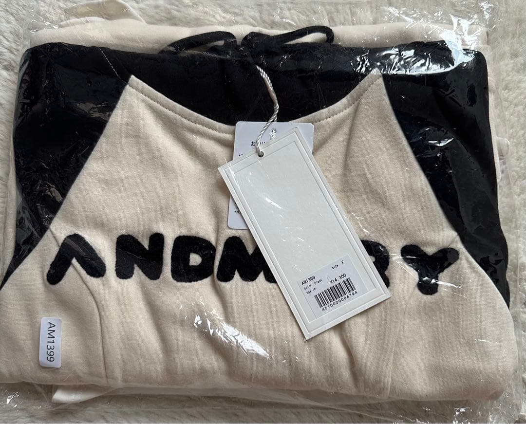 ワンピース andmary Mary logo mini dress black