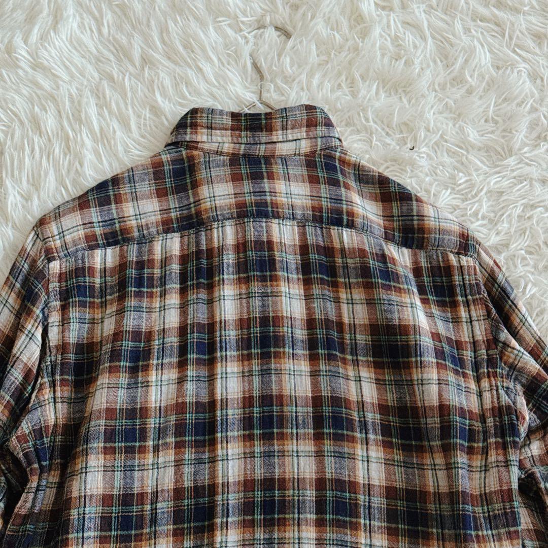 現行タグ✨45R ダブルガーゼシャツ ワンポイントR刺繍 2サイズ チェック