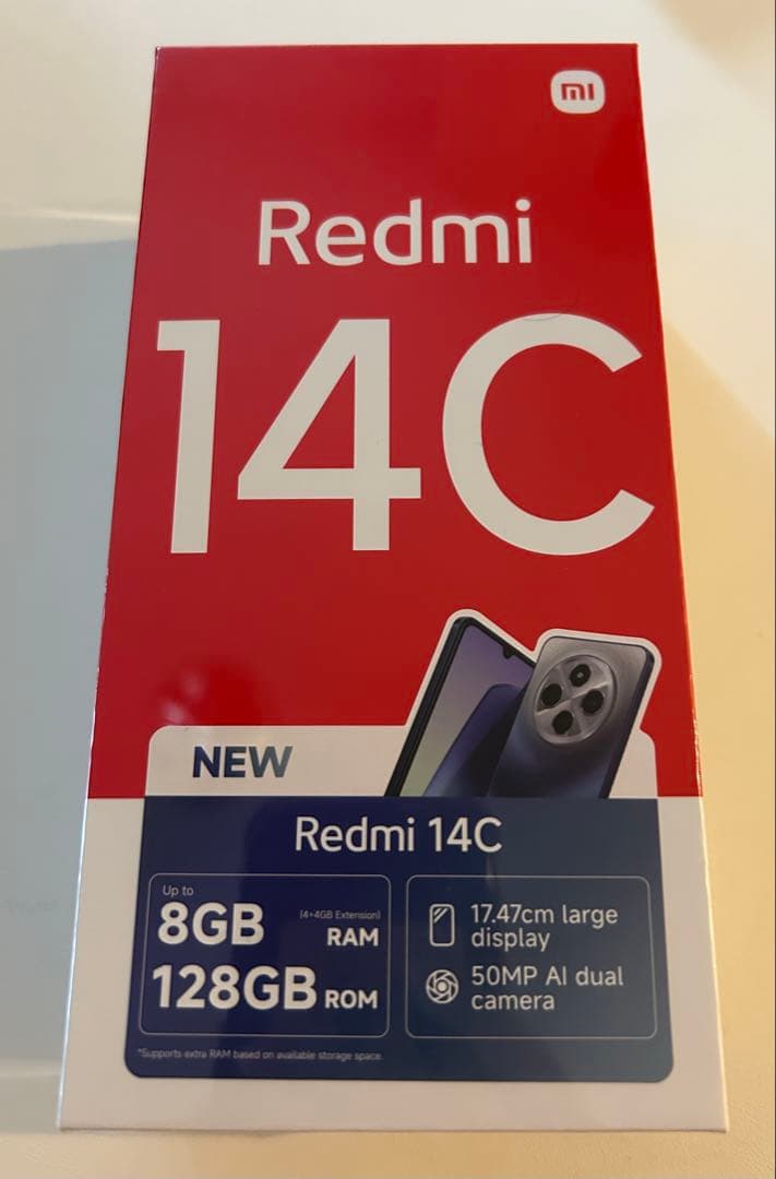 ［匿名配送/新品未使用品］Redmi 14C 8GB RAM 128GB ROM
