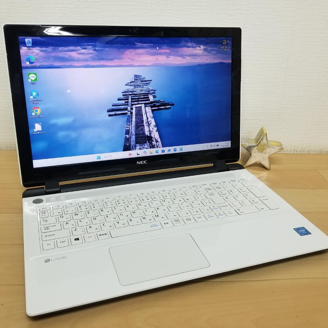 大容量 Win11 DVD再生可 即使用可ノートPC NEC (E3297)