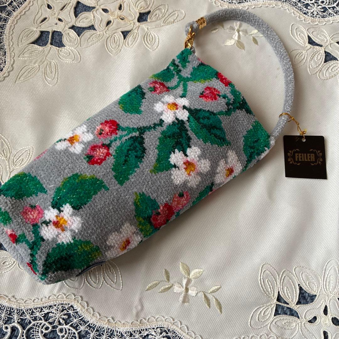 FEILER 花柄ポーチ、ハンカチ、ボトルケースセット