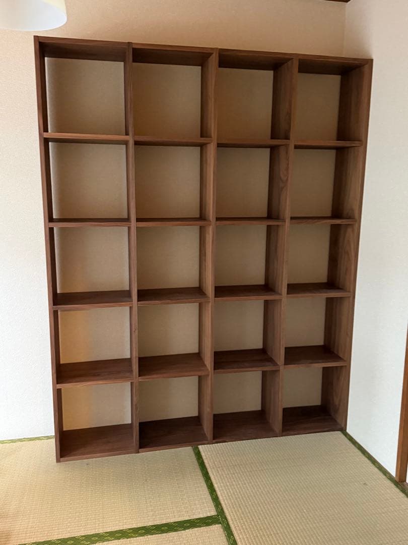 【美品】無印良品 スタッキングシェルフ セット・　ウォールナット