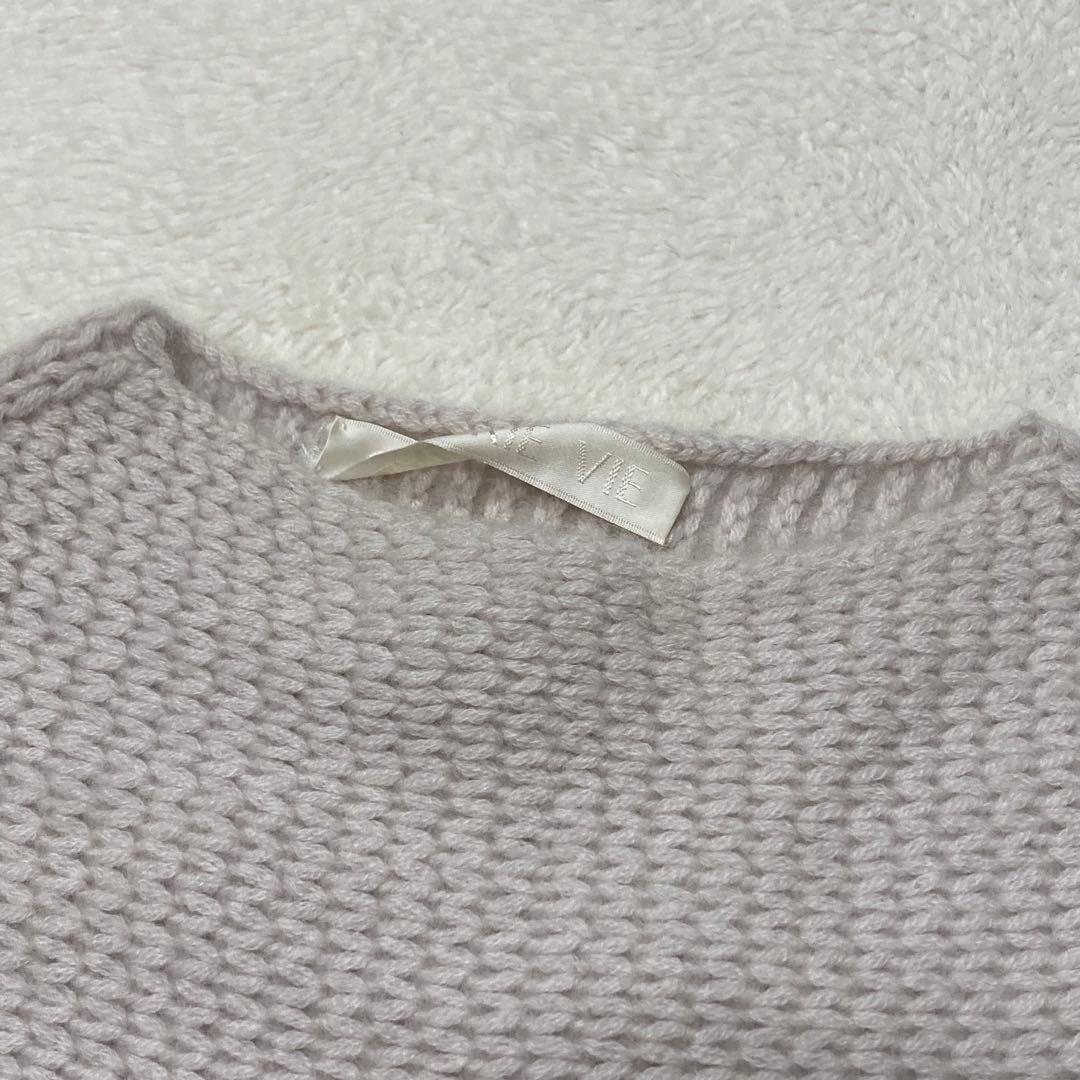 GALERIE VIE カシミヤ100% ニット カットソー 編み込み