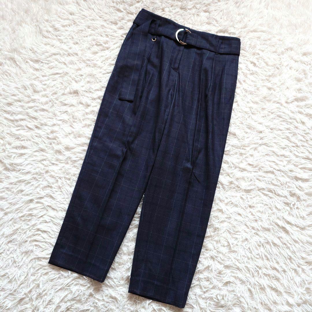 ポールスミス　チェック　格子柄　総柄　パンツ　スーツ　セットアップ　ベルト付き