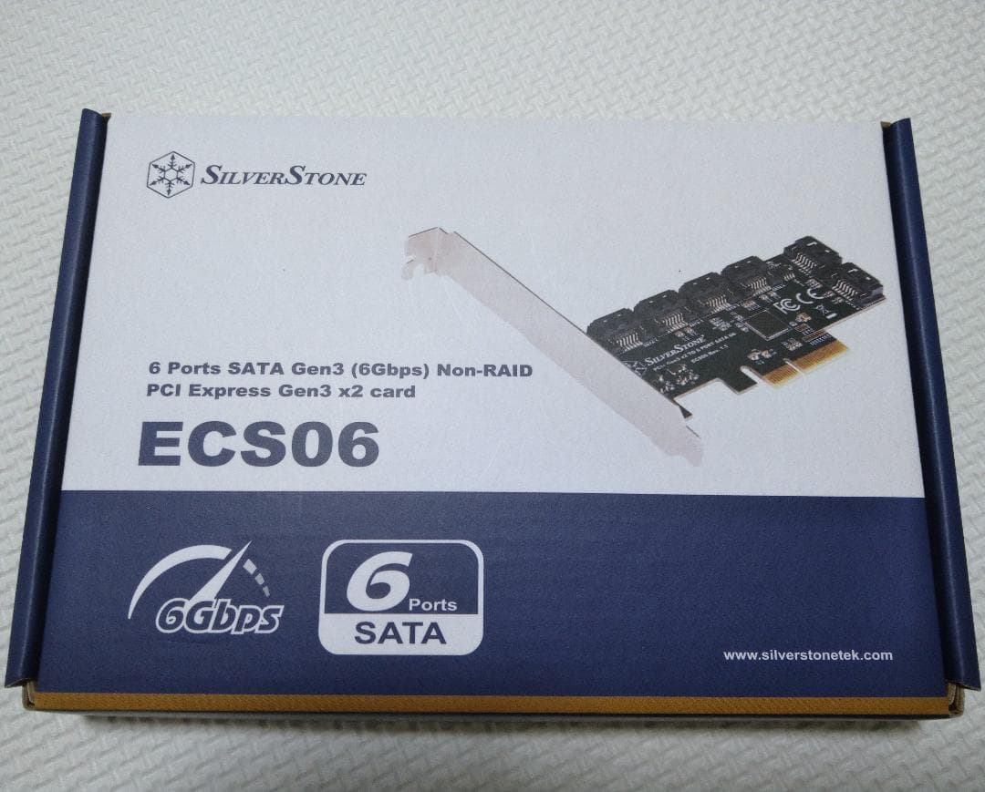 SilverStone 拡張カード SATA6ポート PCIe Gen3 x2