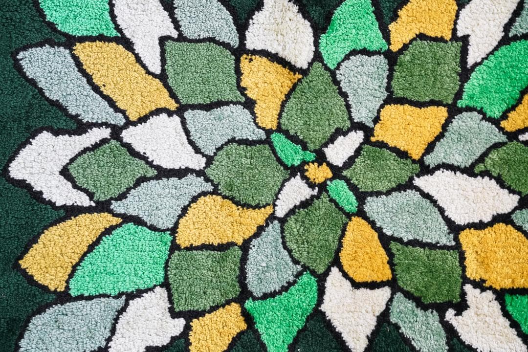 60-70's ヴィンテージ シャギーラグ ミッドセンチュリー モダン