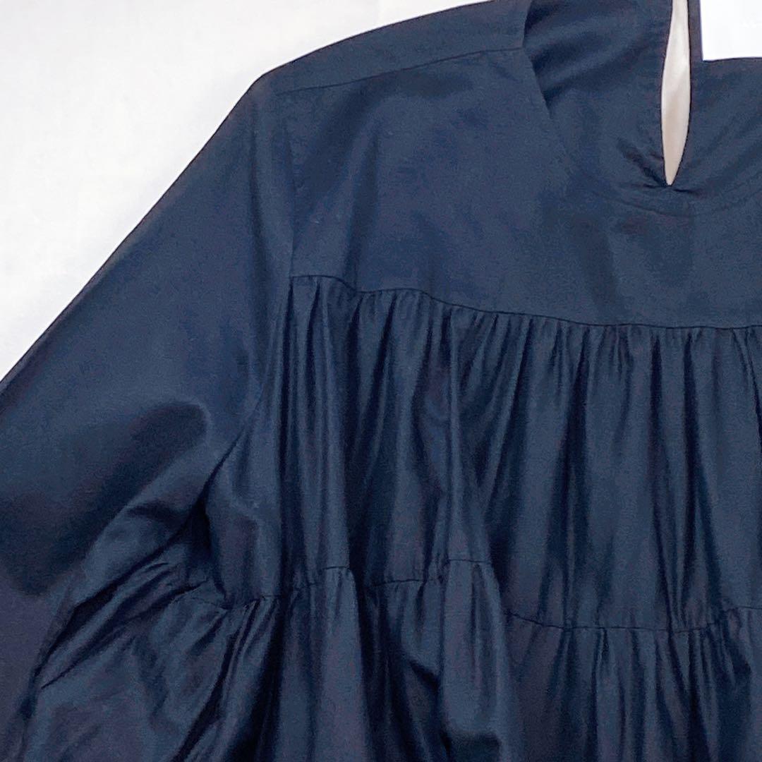 未使用級 極美品 現行タグ マーレット ソリマン ティアードフリルワンピース