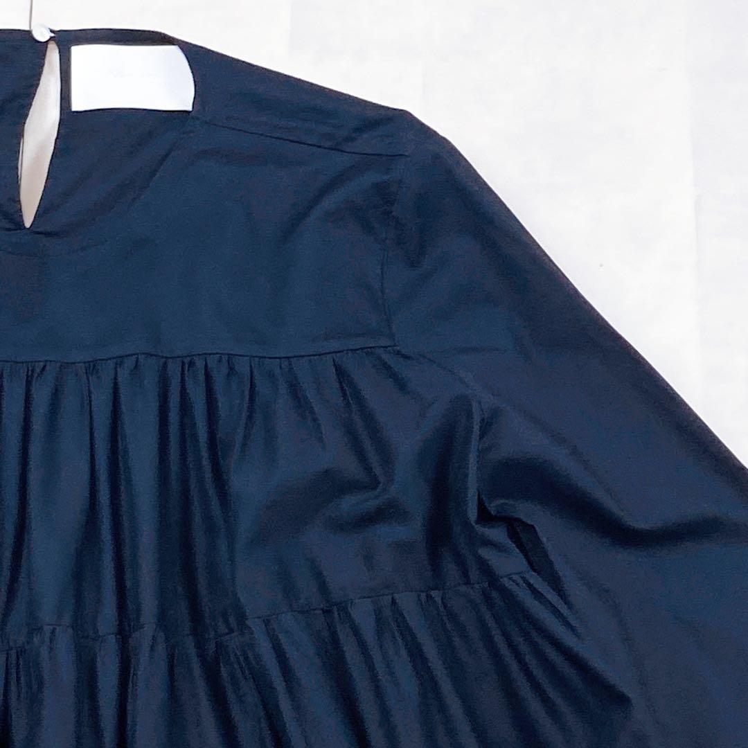 未使用級 極美品 現行タグ マーレット ソリマン ティアードフリルワンピース