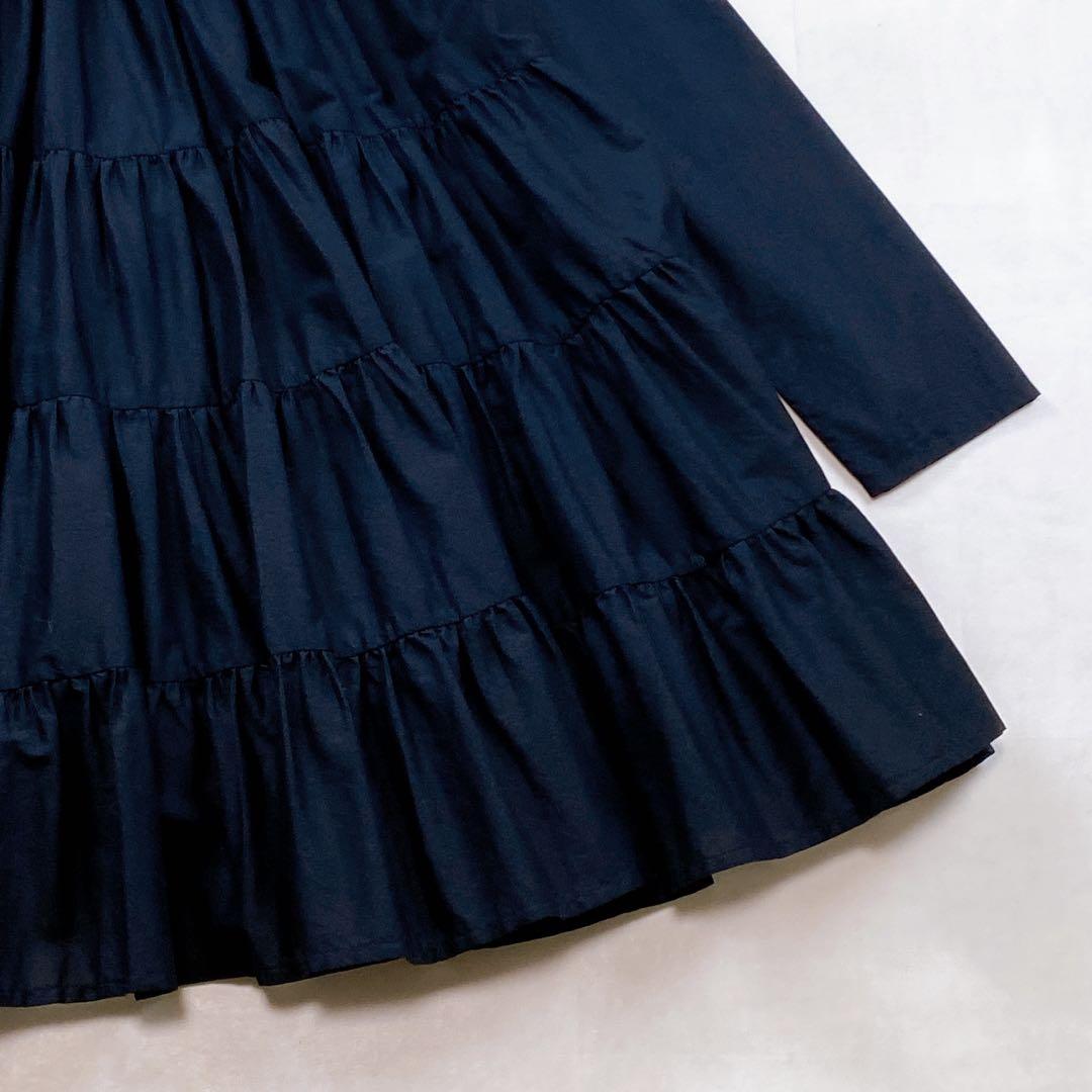 未使用級 極美品 現行タグ マーレット ソリマン ティアードフリルワンピース