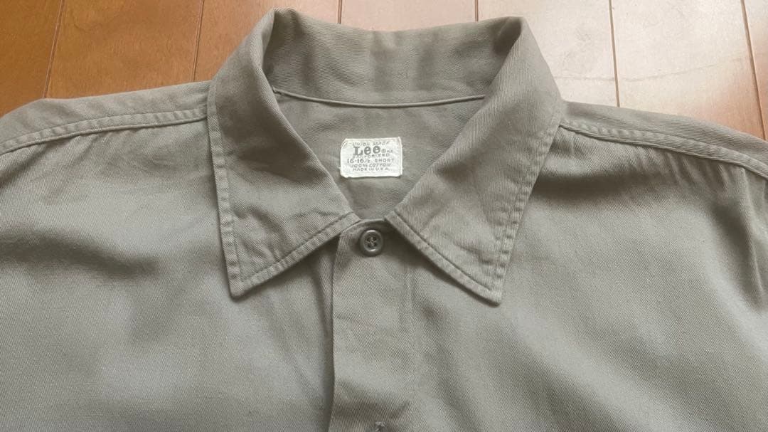 【AMOSYX 】60s-70s Lee ワークシャツ 16 1/2