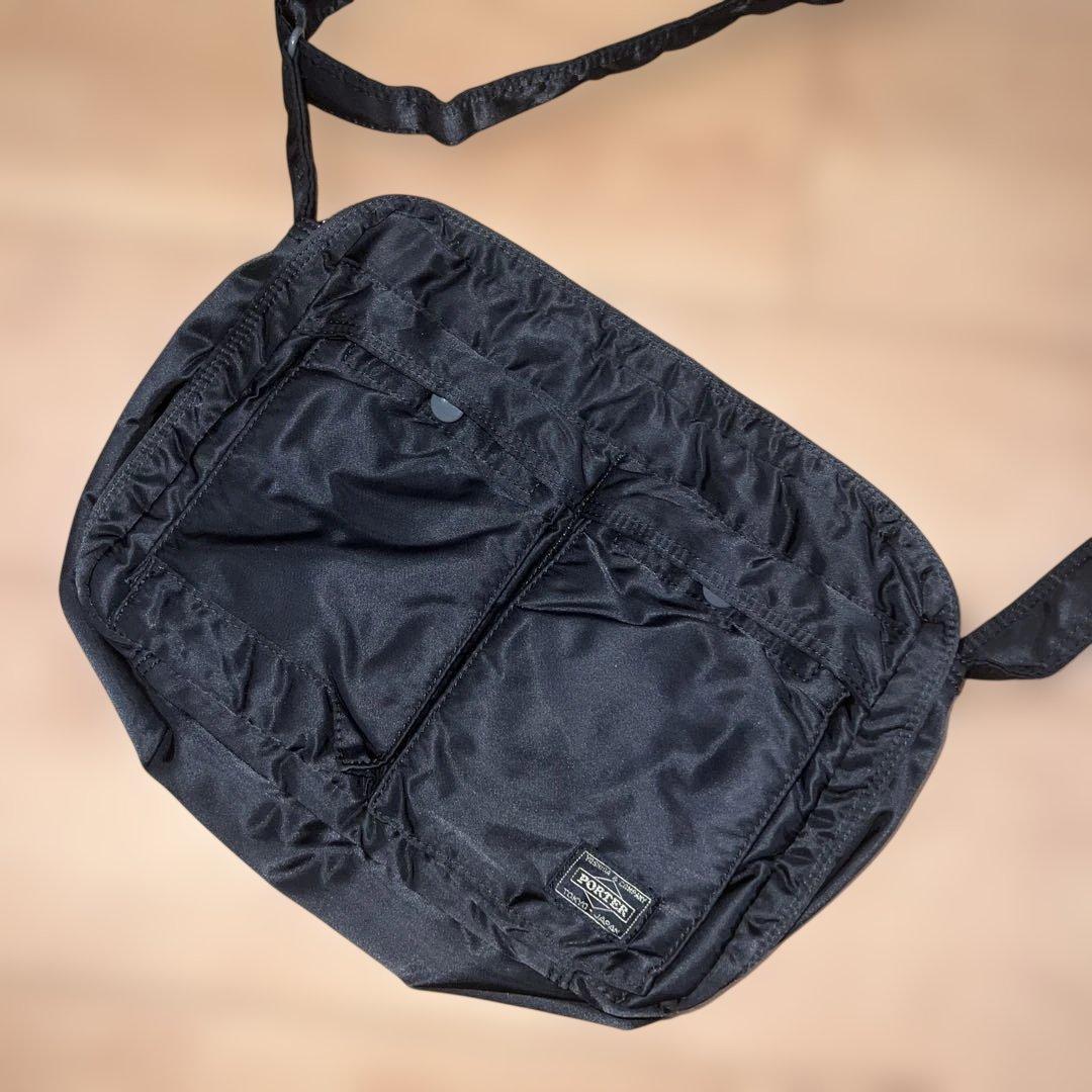 【良品✨/ 廃版】ポーター ショルダーバッグ L 2層式 斜め掛け クロスボディ