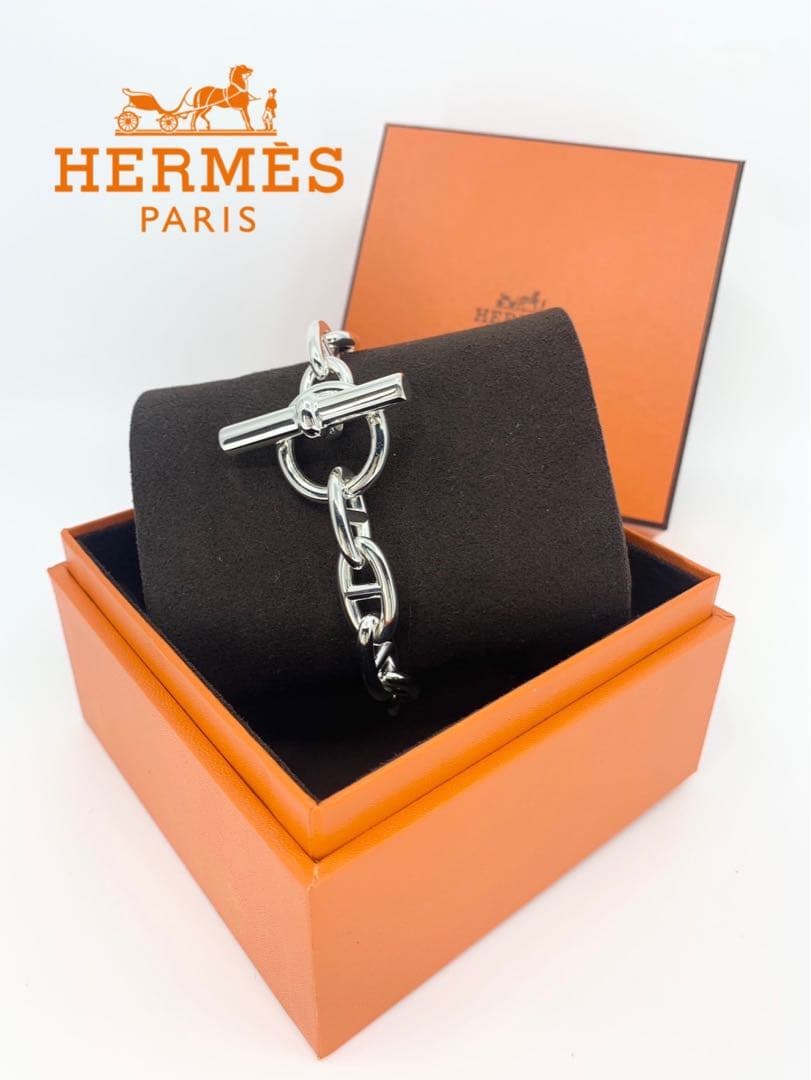 HERMES エルメス シェーヌダンクル GM14 14コマ　シルバー