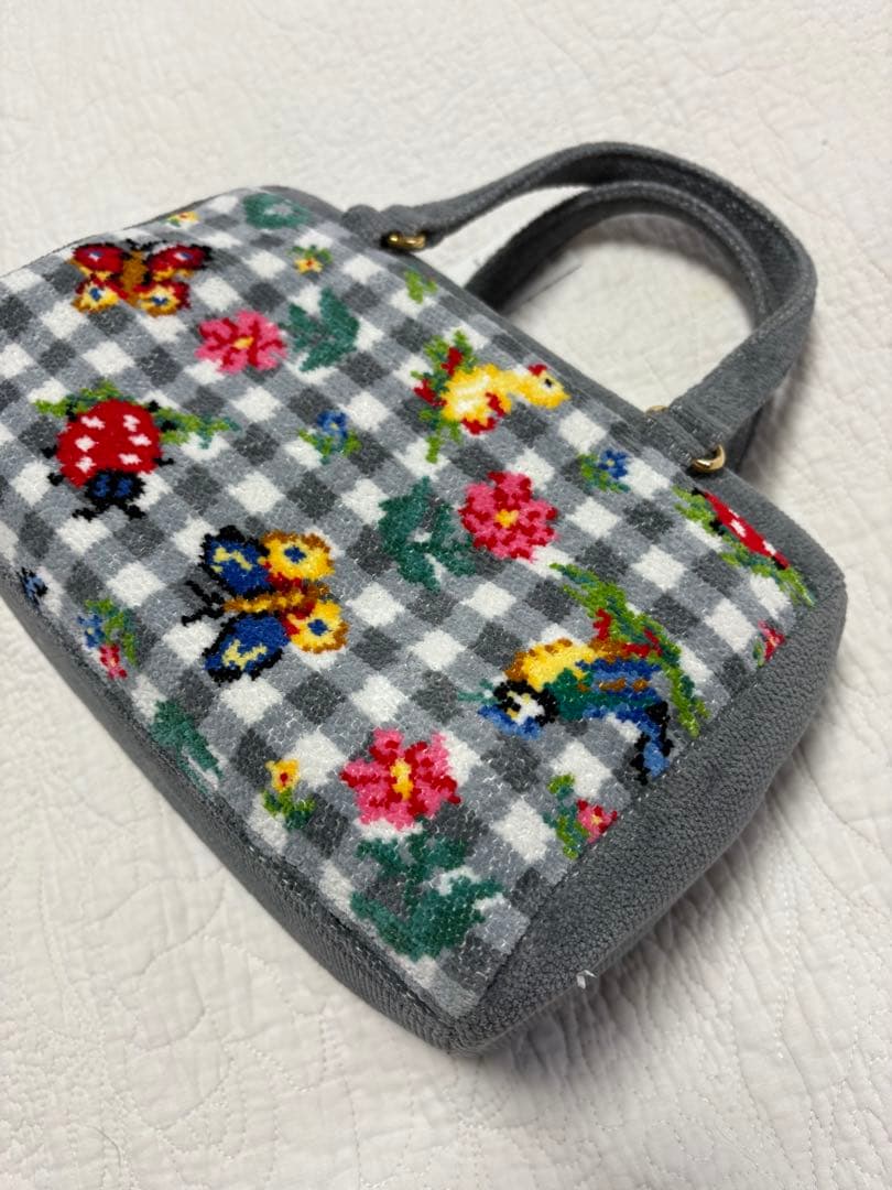 お値下げ❗️❤️【フェイラー】ハイジ　チェック　グレー　ボストンバッグ　新品未使用