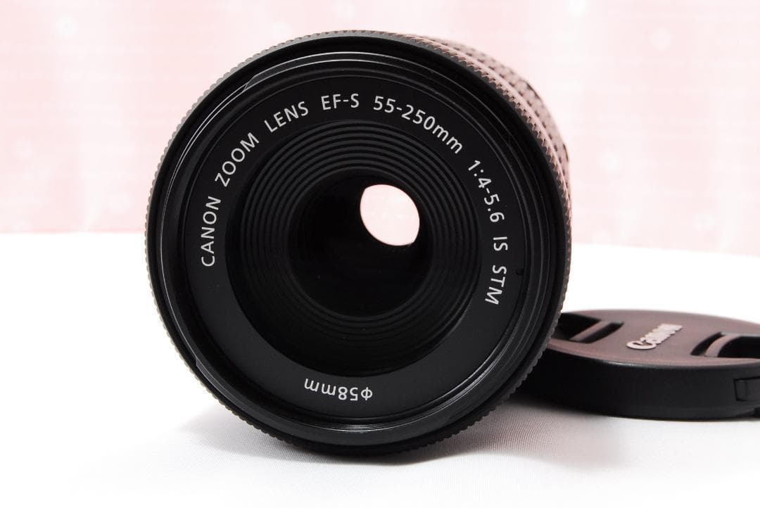 〓望遠STM付〓キヤノン EF-S 55-250mm F4-5.6 IS STM