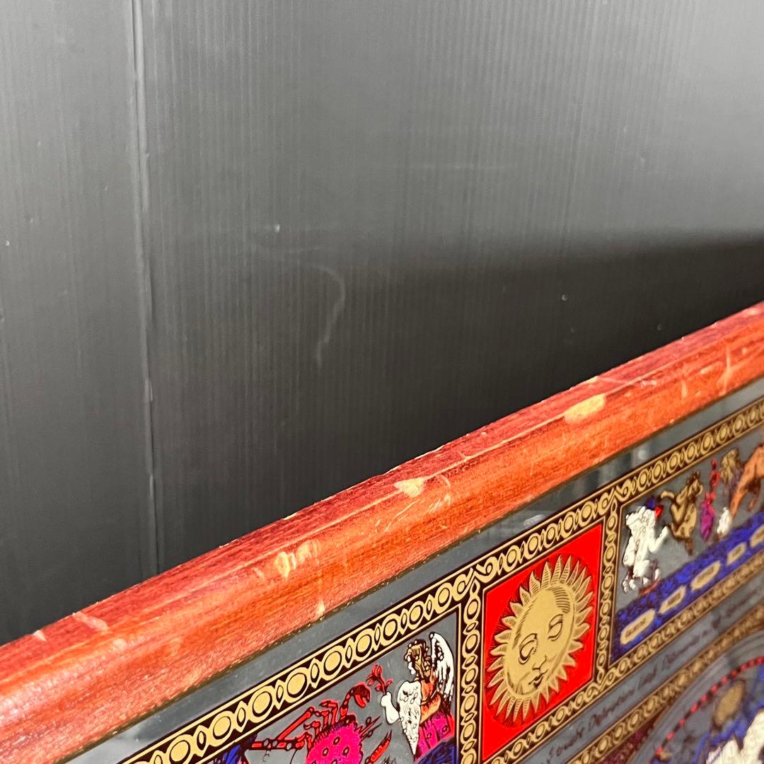 英国製 ヴィンテージ MERIDES パブミラー 鏡 アンティーク オシャレ