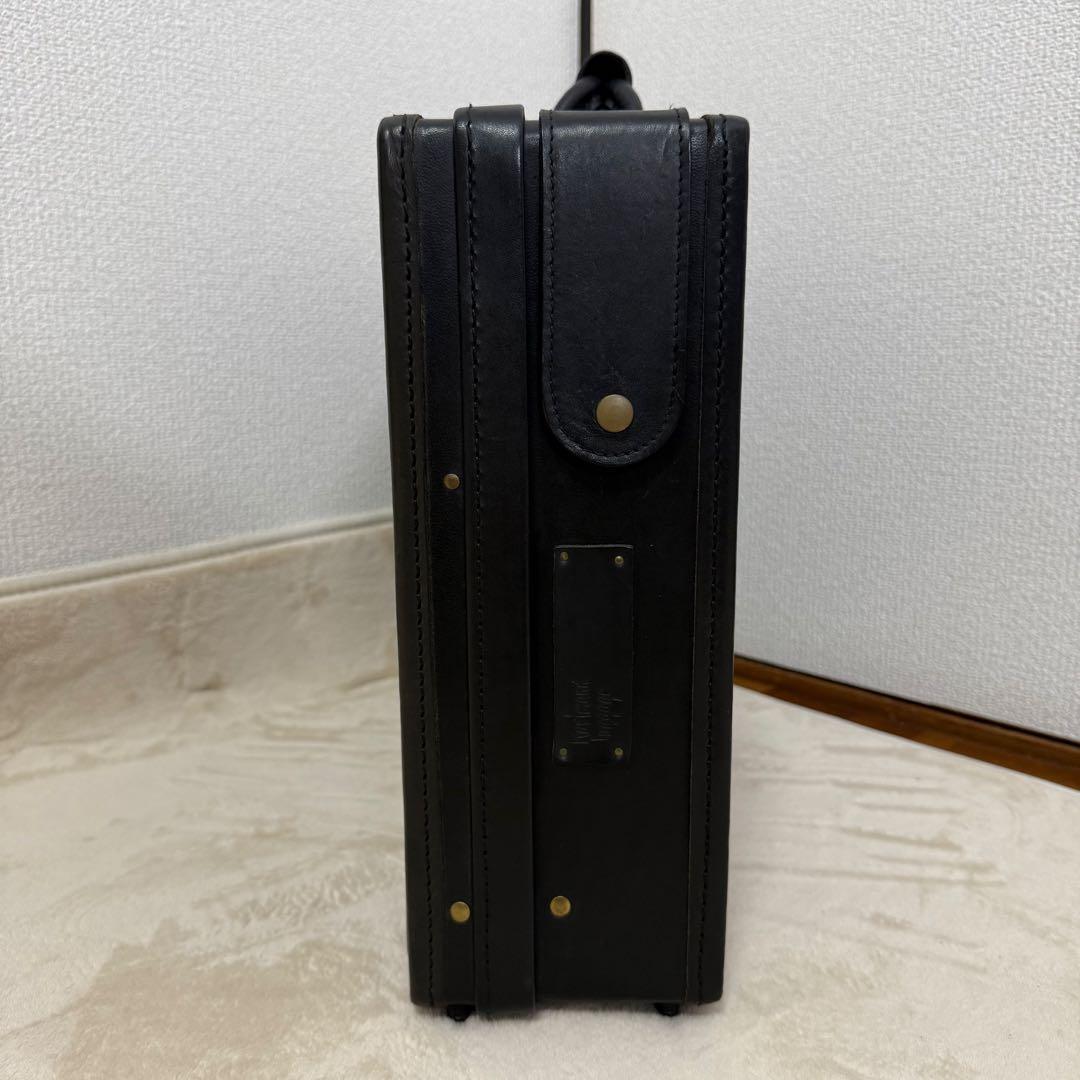 ハートマン　アタッシュケース　オールレザー　A4収納　ダイヤルロック　黒