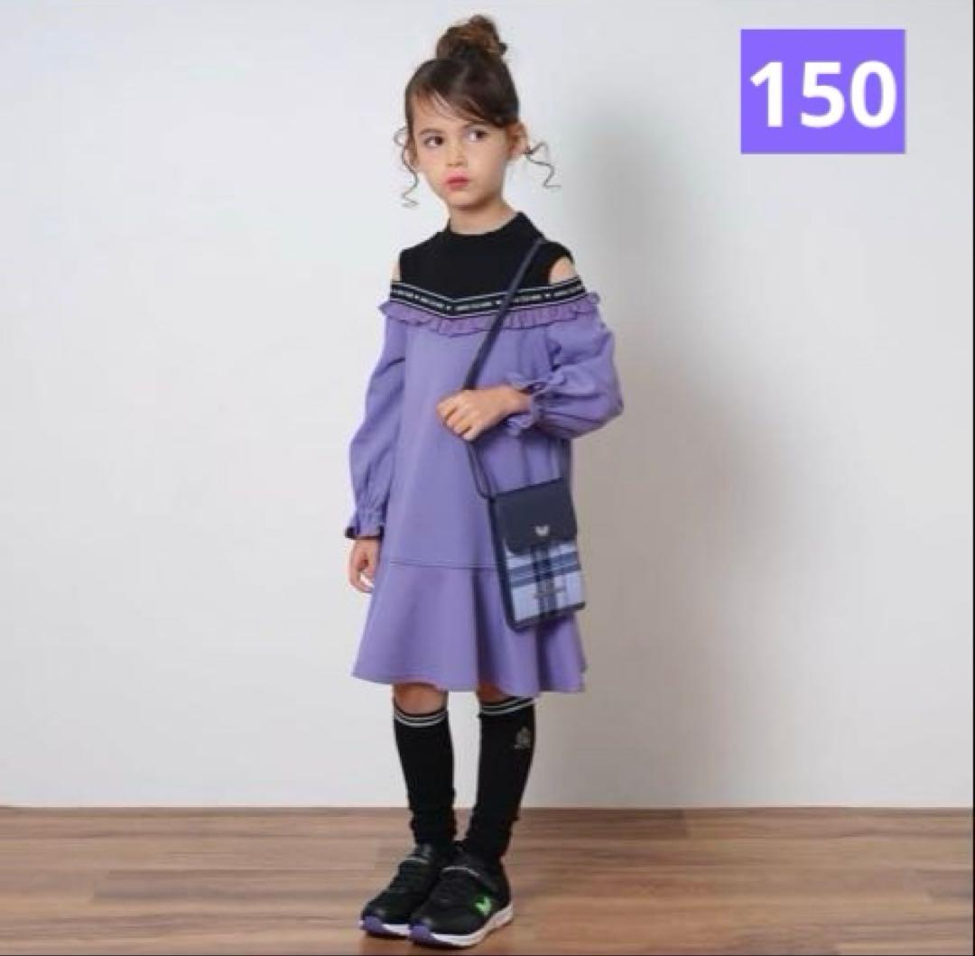 ANNA SUI mini♡ロゴテープワンピース♡150