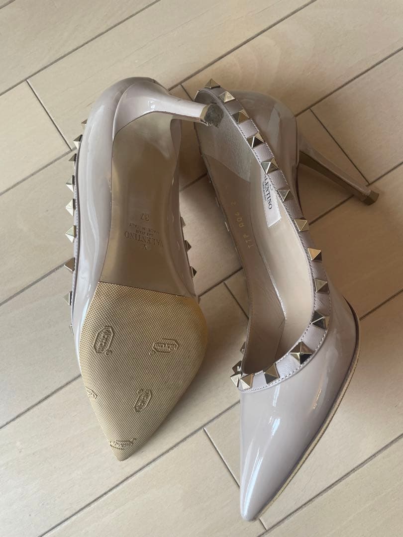 みなみ　VALENTINOヴァレンティノ　パンプス　ピンクベージュ　37