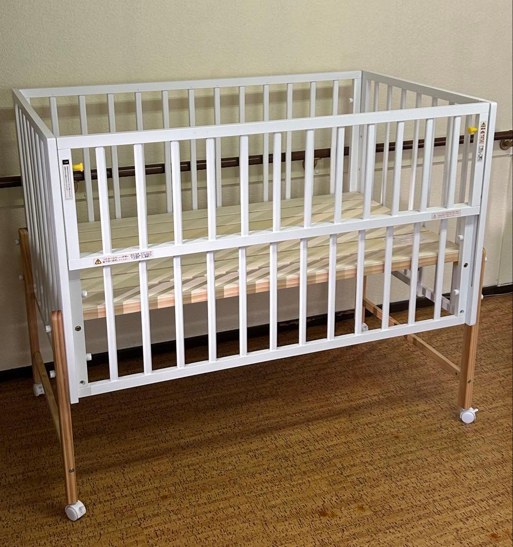 【専用】大和屋　キホン　ベビーベッド　ホワイト　尼崎・大阪