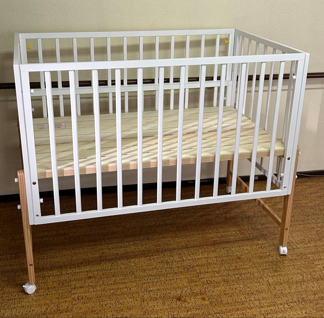 【専用】大和屋　キホン　ベビーベッド　ホワイト　尼崎・大阪