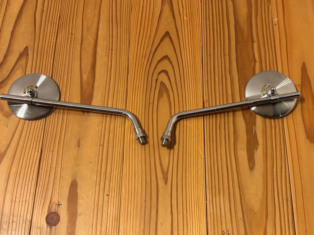 JCMA Φ80 モーターロック　ミラー ラウンドミラー　ヘアライン