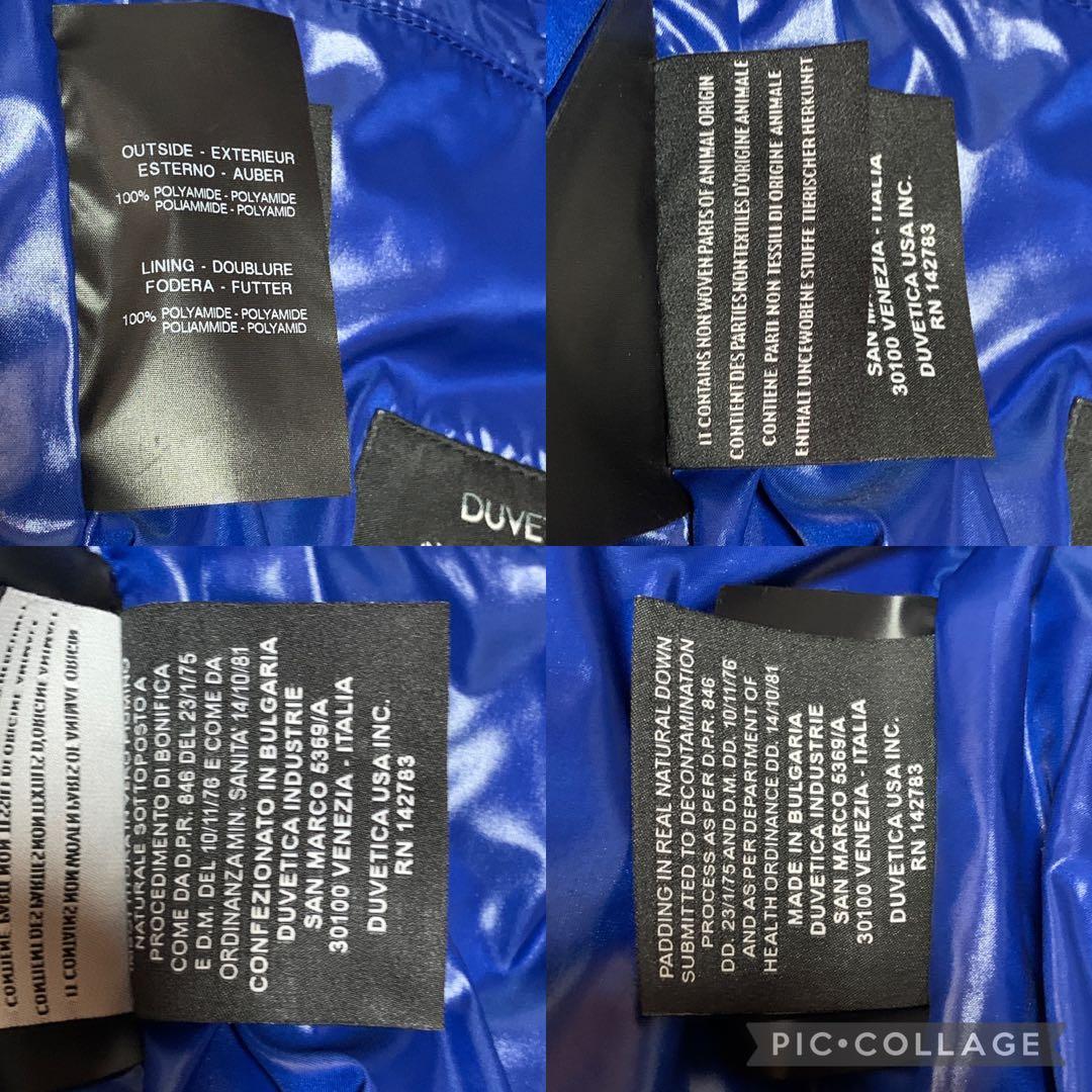 ★ メル53339様　❤︎現行★デュベティカダウンベストブルーXL 2XL