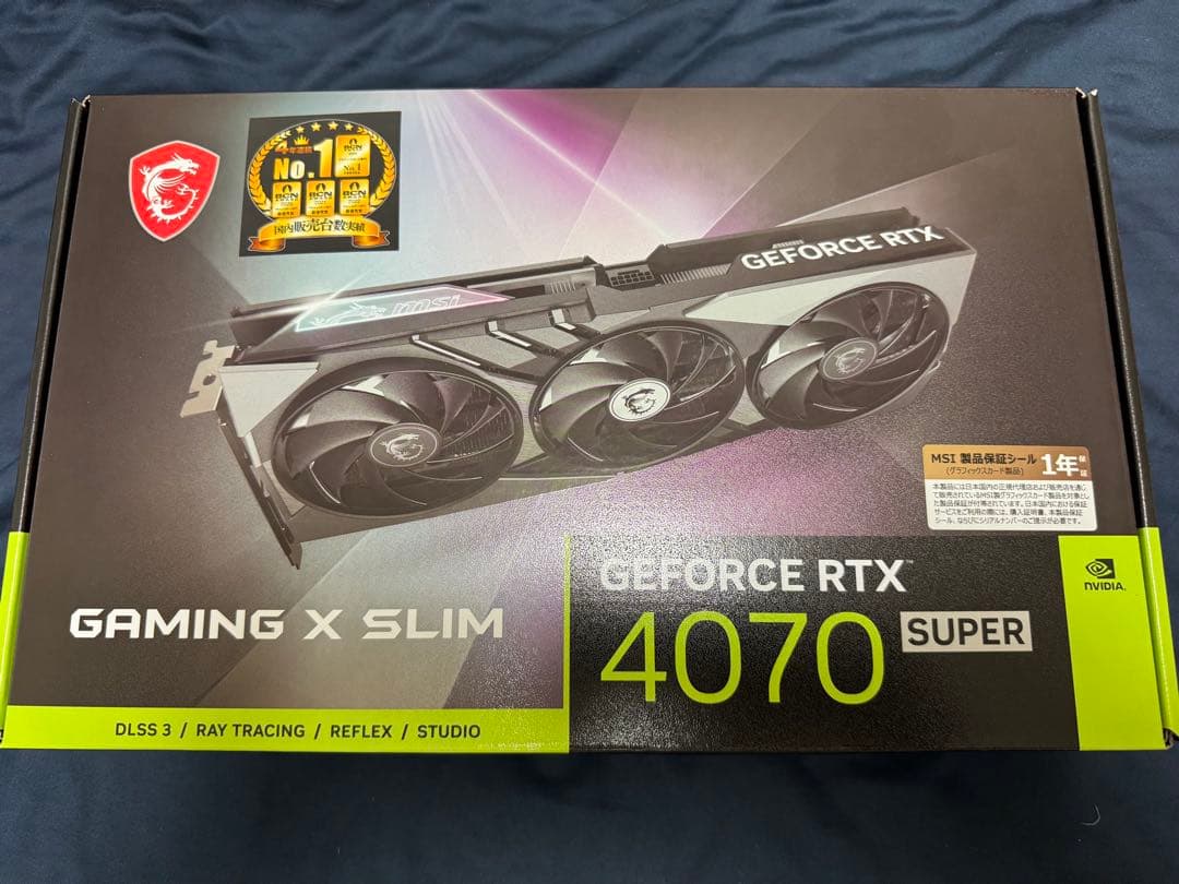 グラフィックボード・グラボ・ビデオカード MSI GeForce RTX 4070 Super Gaming X Slim