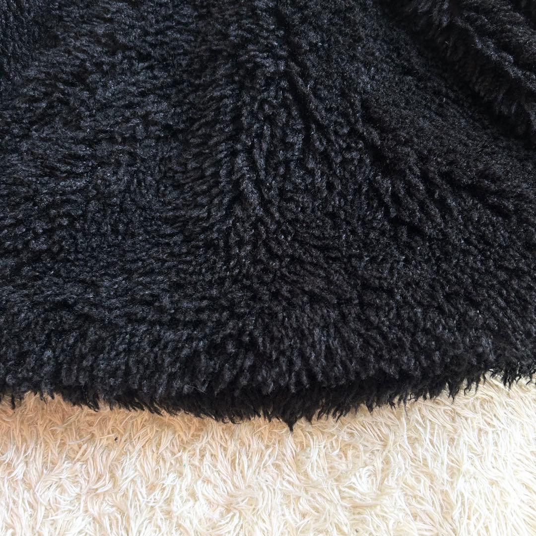 未使用級✨️マリークワント アーカイブ ファー コート ブラック 黒 シャギー