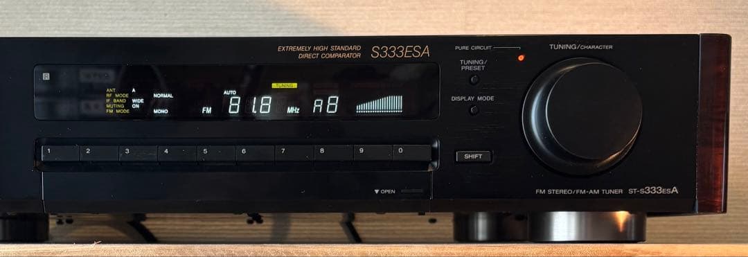 超美品　SONY S333ESA ステレオラジオチューナー　整備調整済み