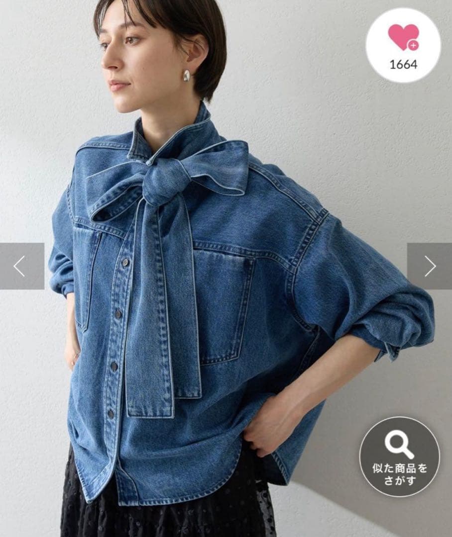Whim Gazett ★ デニムボウタイシャツ