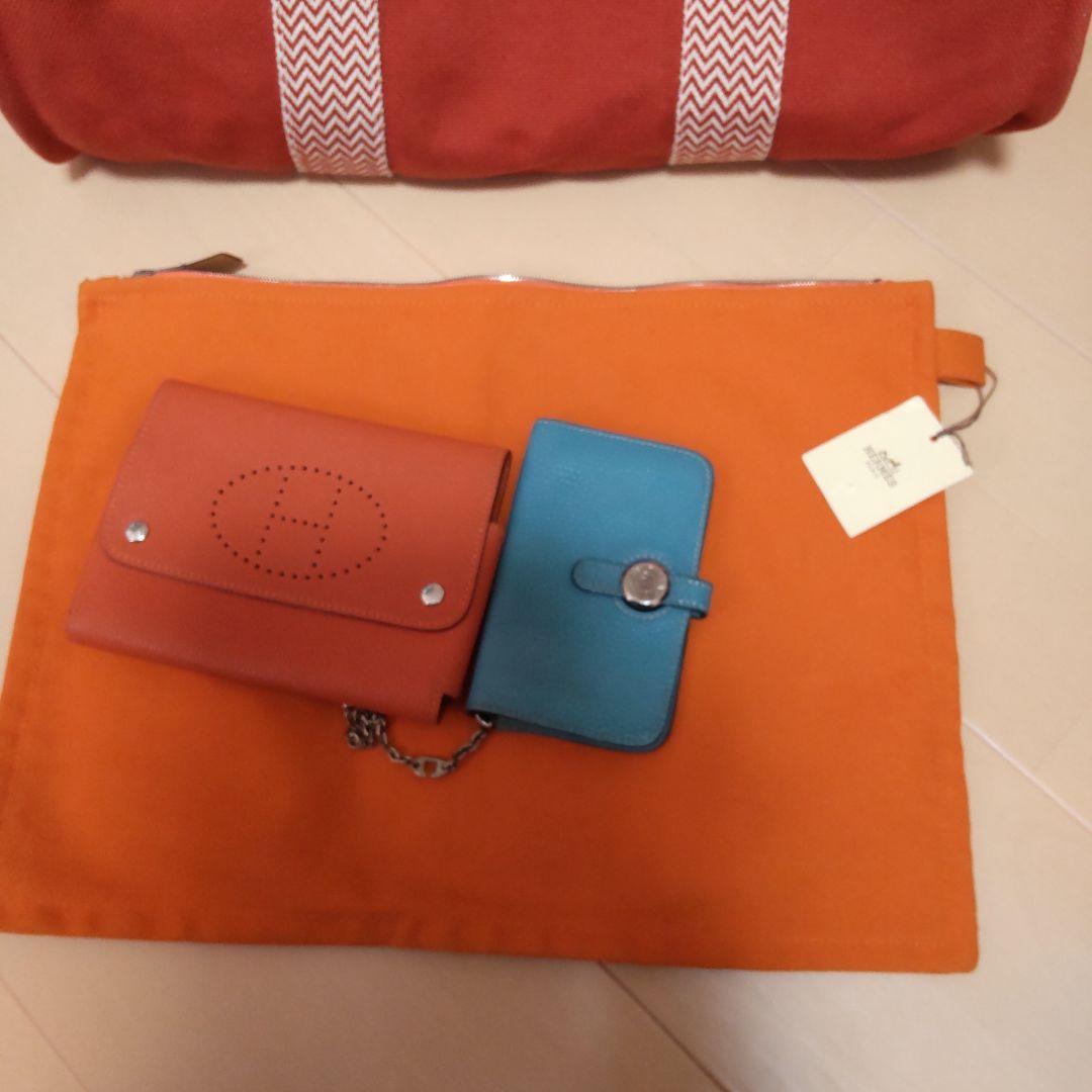 専用、オレンジ トートバッグ 大きめ ツイストストラップ、その他３点