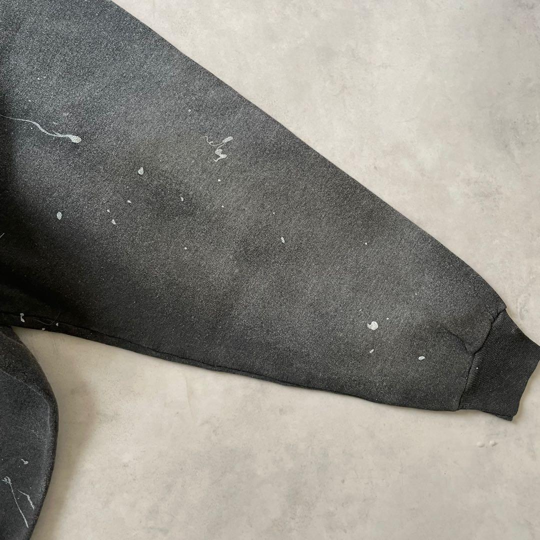 90s Hanes フェードスウェット　襤褸　ブラックフェード