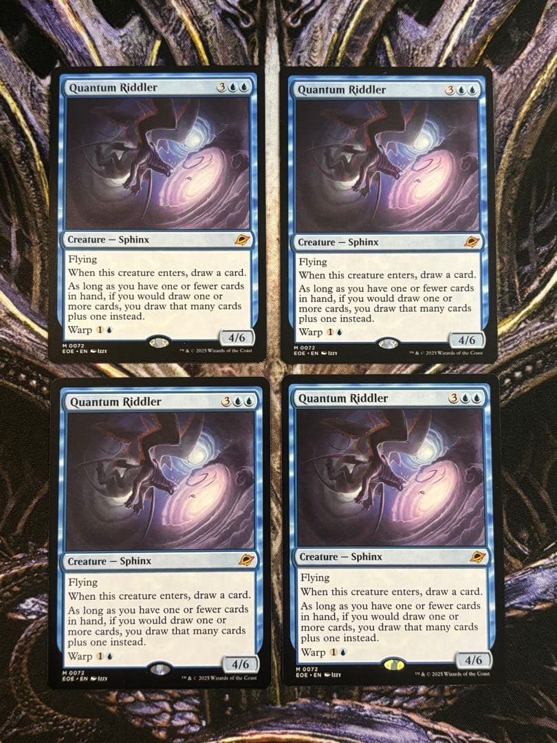 【最安値】MTG　EOE　量子の謎かけ屋　英語版　4枚