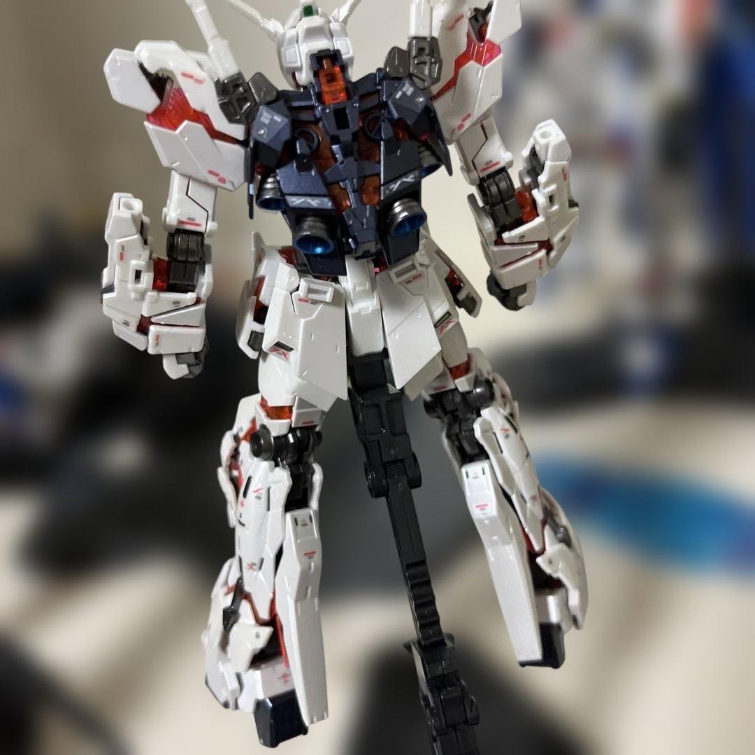 w*a様 RGユニコーンガンダム　RGシナンジュ　塗装完成品