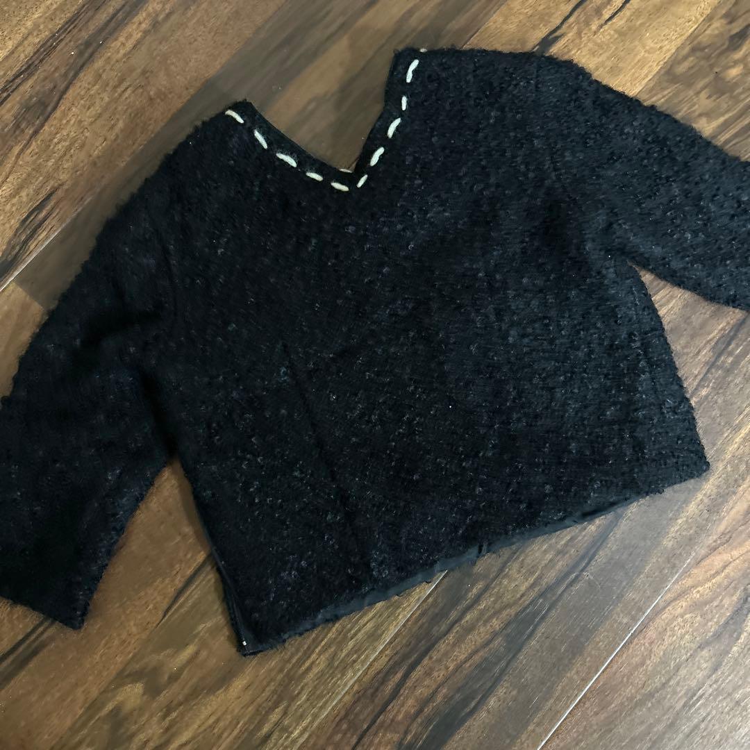 トリココムデギャルソン　毛糸のリボンが可愛いアウター？