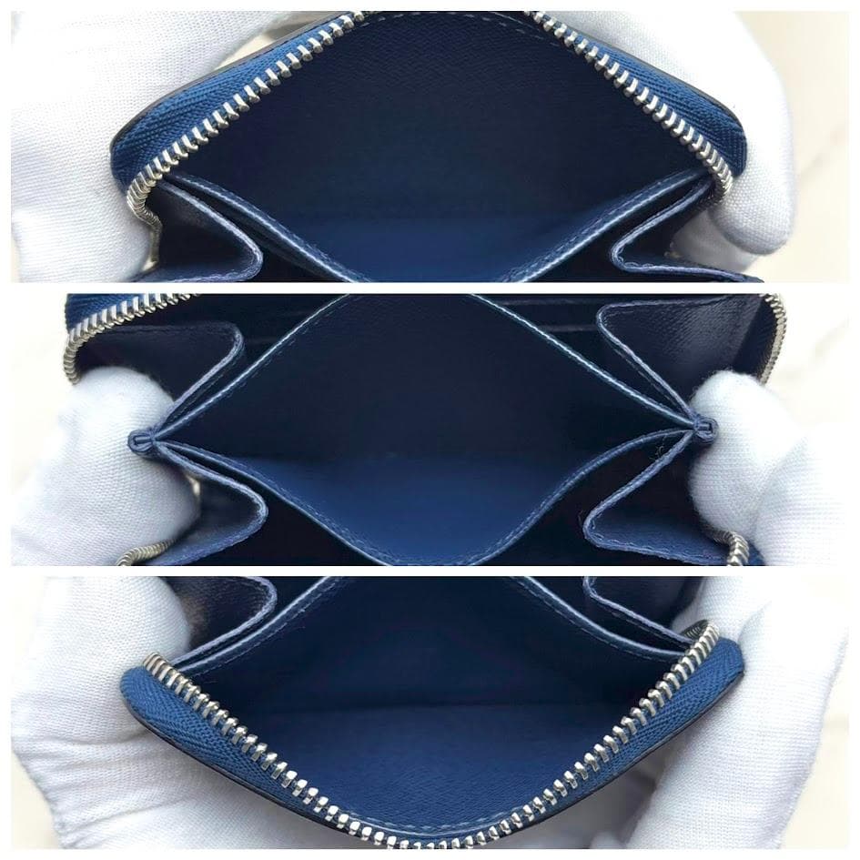 【極美品】ルイヴィトン　エピ　ジッピーパース 　ネイビー